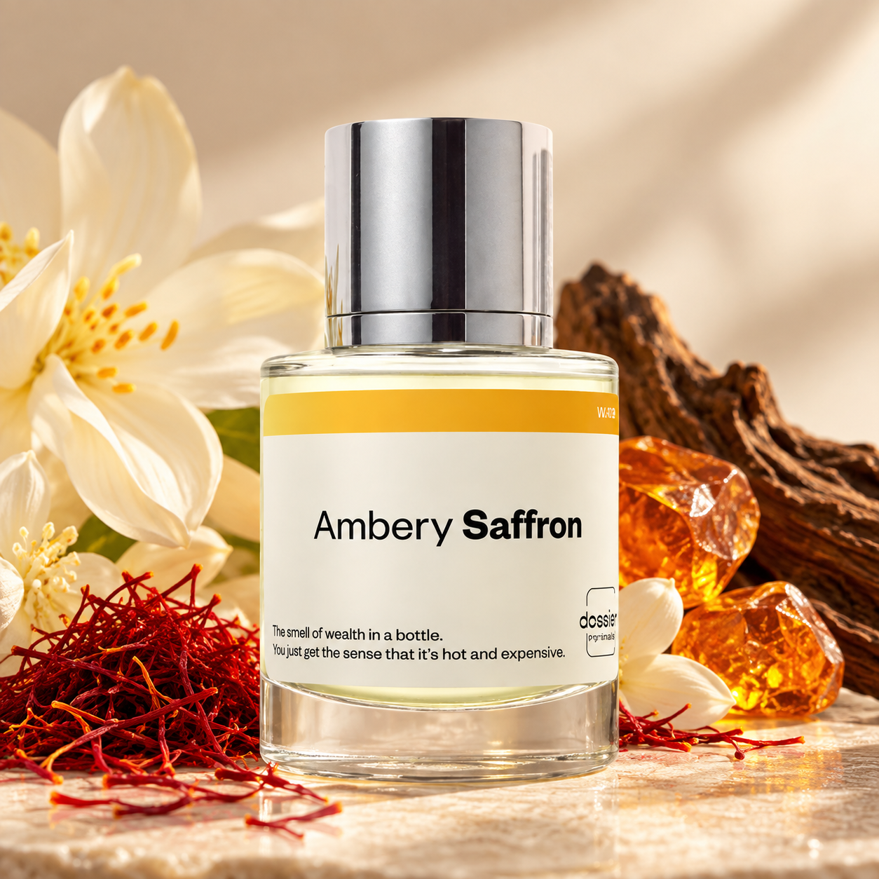 <strong>Ambery Saffron</strong> Inspired by Maison Francis Kurkdjian’s Baccarat Rouge 540
